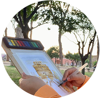 Watercolour Workshop in Rome